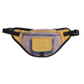 Wholesale Fashion Stylish Custom Splice Design Durable Nylon Material Festival Crossbody Belt Bumbag Women Men Fanny Pack Waist Bag with Secret Back Pocket